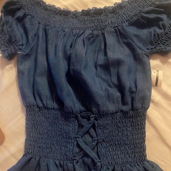 Papermoon Other - No button short sleeve  Jean shirt